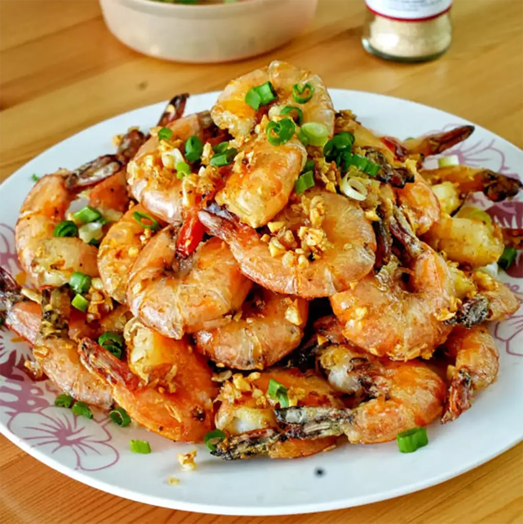 Shrimp with Garlic Sauce (Suan Xiang Xia)