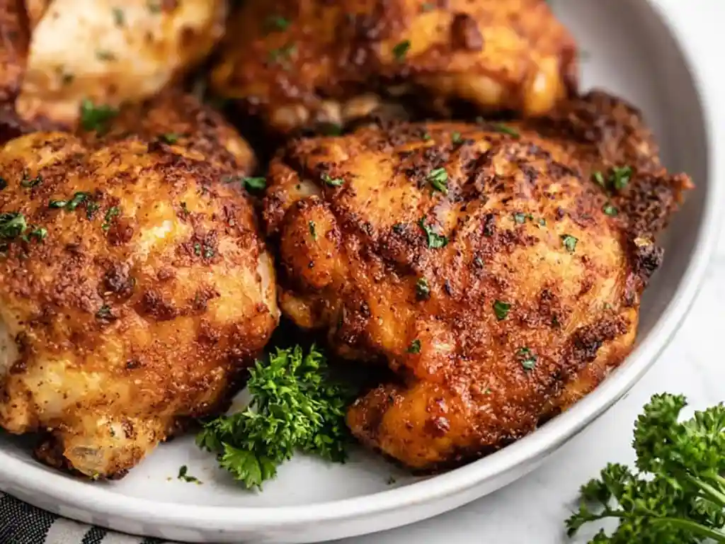 Air Fryer Chicken Thighs - Cuisine and Kitchen