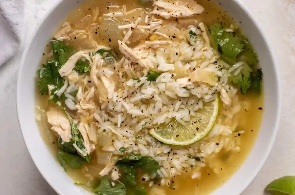 Chicken Soup with Ginger and Cilantro