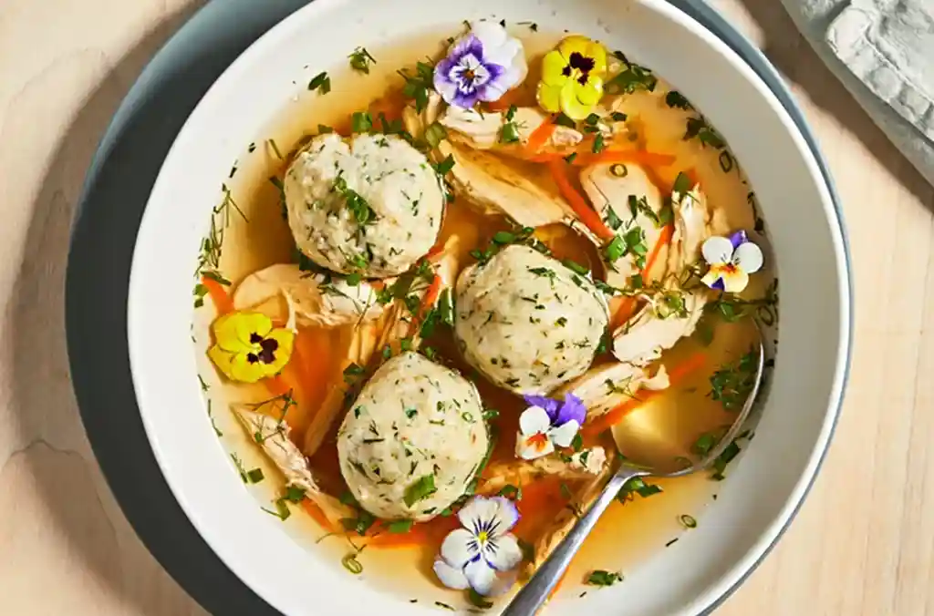Herb Garden Matzo Ball Soup