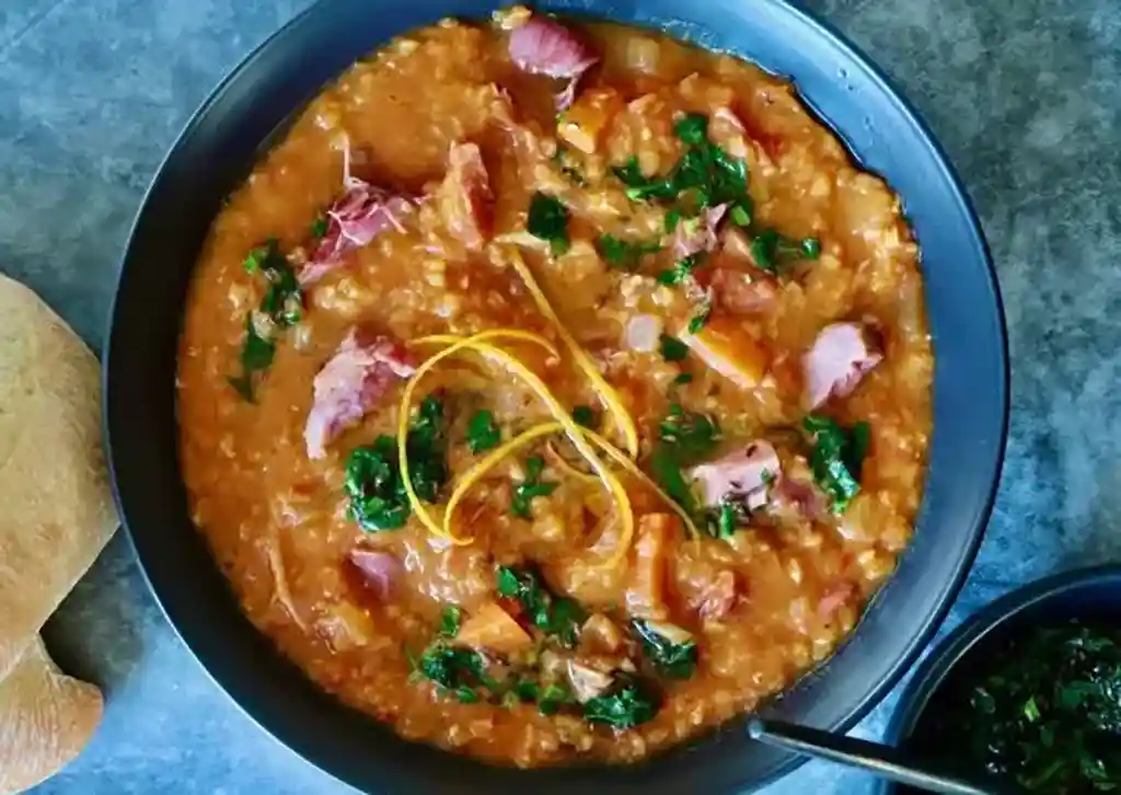 Smoked Ham Hock and Lentil Soup