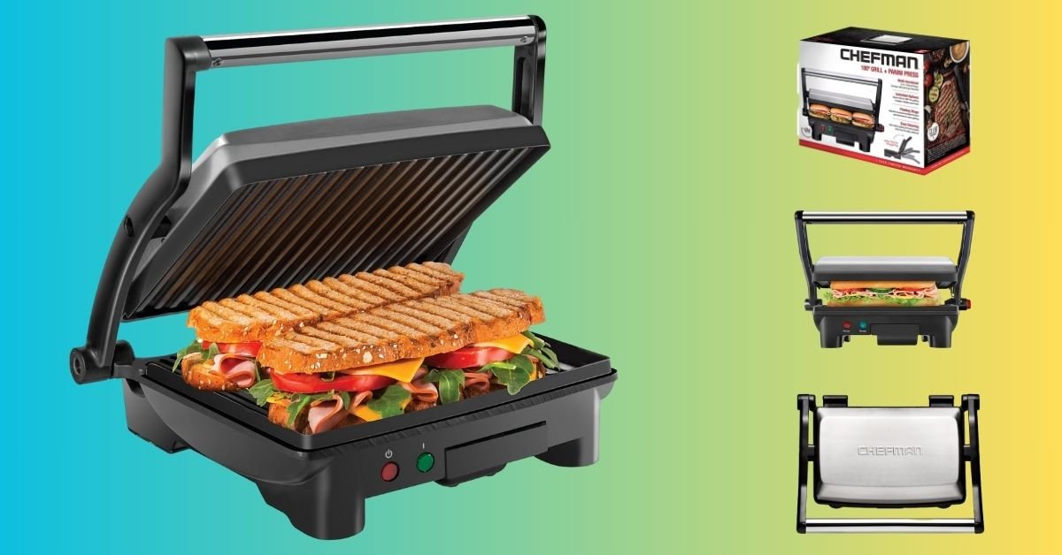 Chefman Panini Press Grill and Gourmet Sandwich Maker