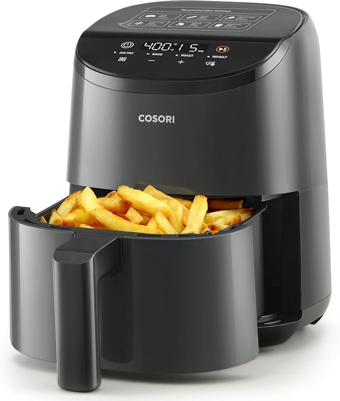 Cosori 2.1 QT Mini 4 in 1 Air Fryer with Dishwasher Safe Nonstick Bask