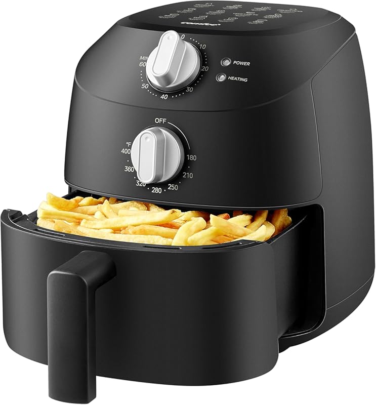 Comfee Compact 2.1 Quart Air Fryer with 12 Menu Options and Adjustable