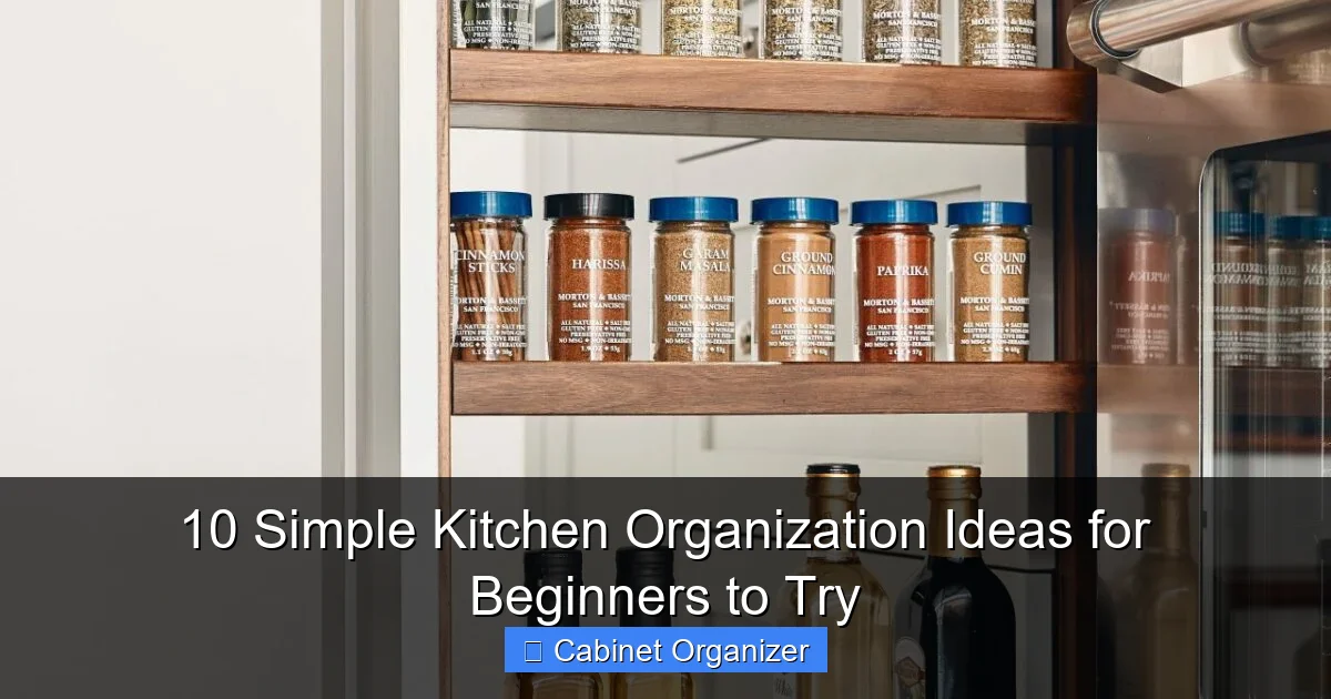 10 Simple Kitchen Organization Ideas for Beginners to Try