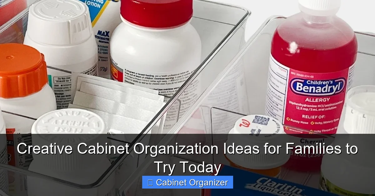 Creative Cabinet Organization Ideas for Families to Try Today