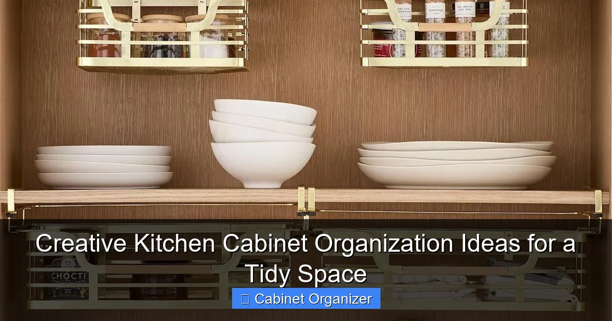 Creative Kitchen Cabinet Organization Ideas for a Tidy Space