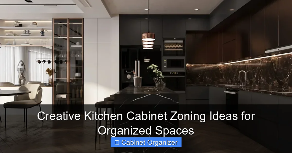 Creative Kitchen Cabinet Zoning Ideas for Organized Spaces