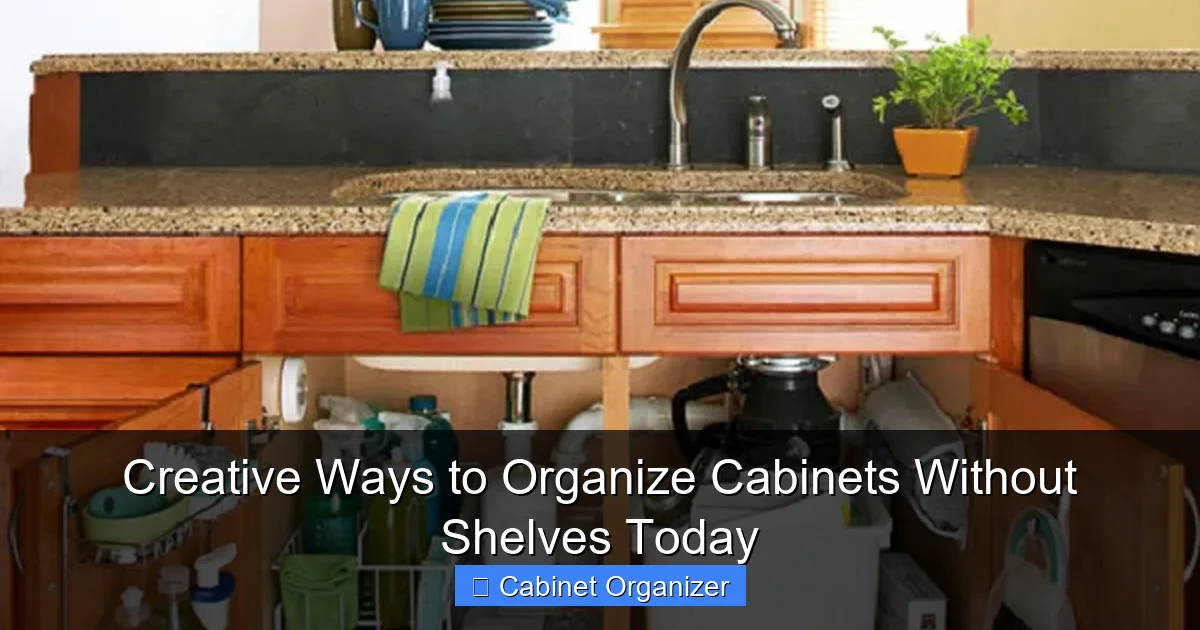 Creative Ways to Organize Cabinets Without Shelves Today