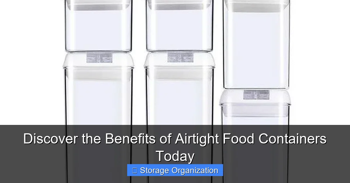 Discover the Benefits of Airtight Food Containers Today