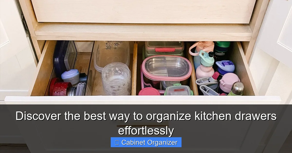 Discover the best way to organize kitchen drawers effortlessly