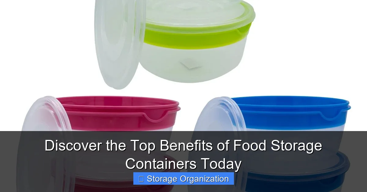 Discover the Top Benefits of Food Storage Containers Today