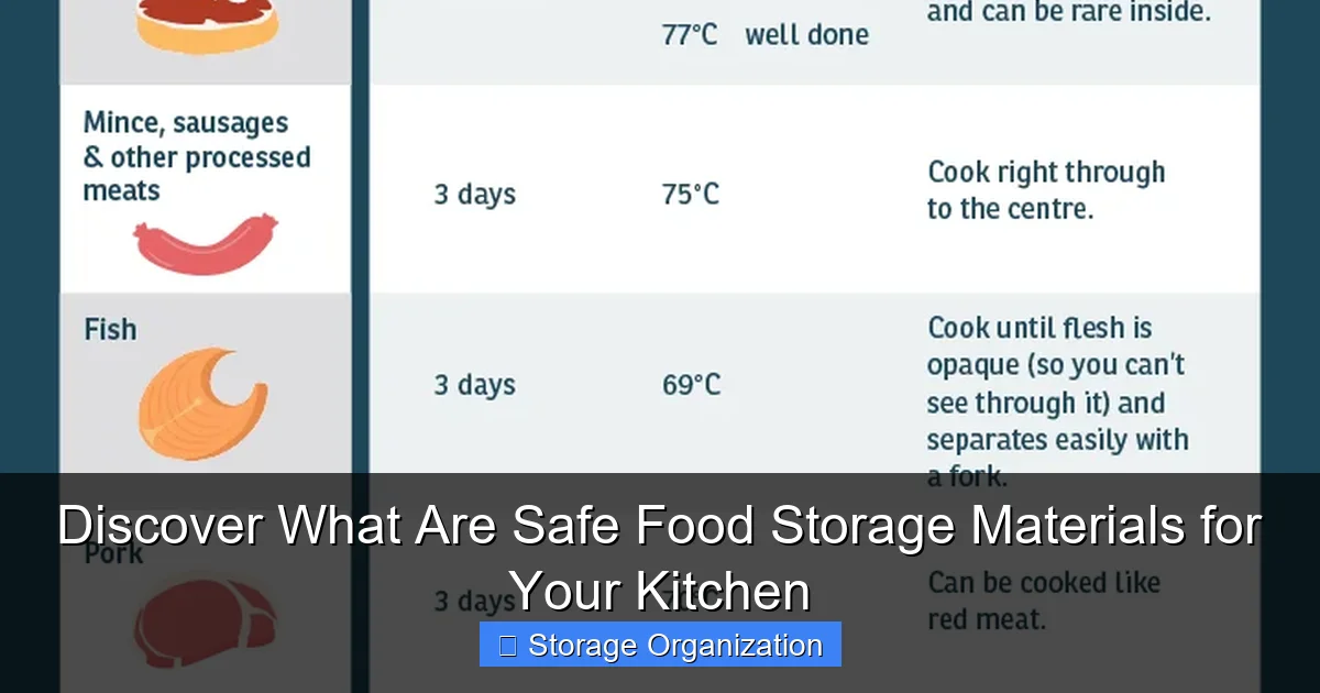 Discover What Are Safe Food Storage Materials for Your Kitchen