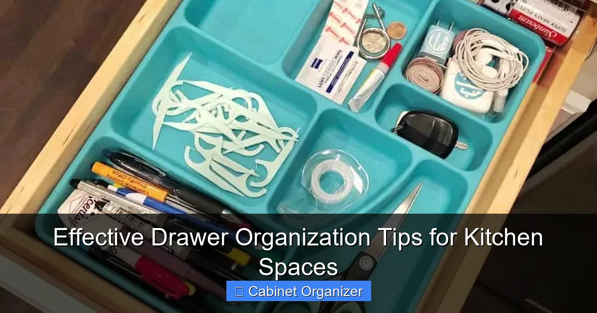 Effective Drawer Organization Tips for Kitchen Spaces