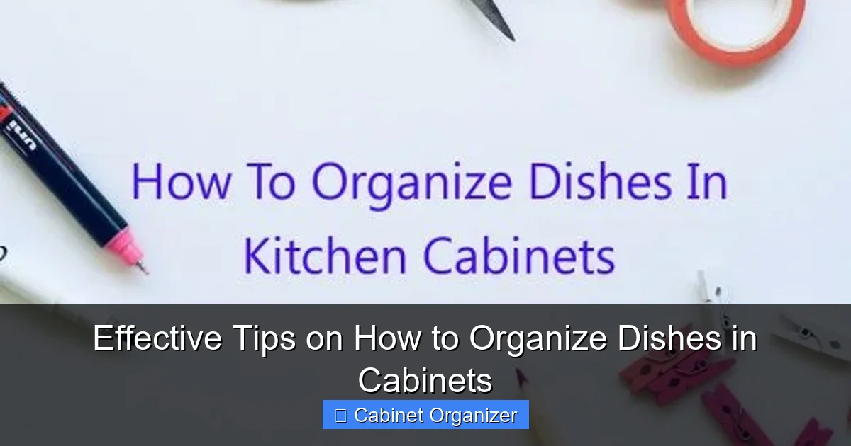 Effective Tips on How to Organize Dishes in Cabinets