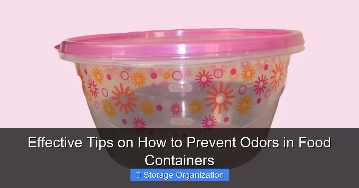 Effective Tips on How to Prevent Odors in Food Containers