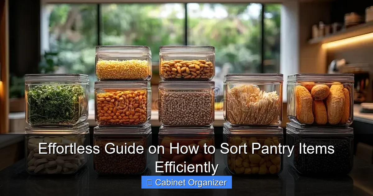 Effortless Guide on How to Sort Pantry Items Efficiently