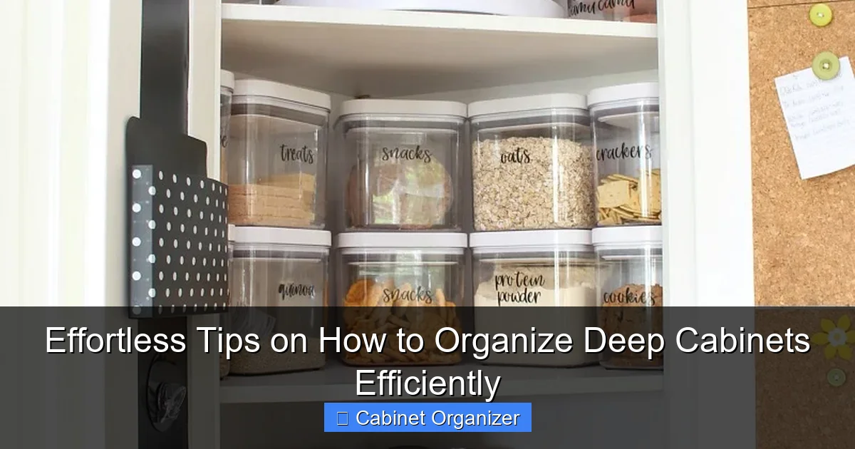 Effortless Tips on How to Organize Deep Cabinets Efficiently