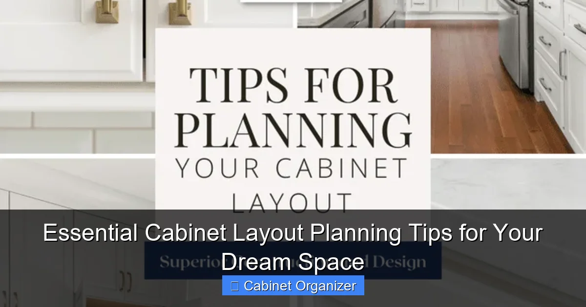 Essential Cabinet Layout Planning Tips for Your Dream Space