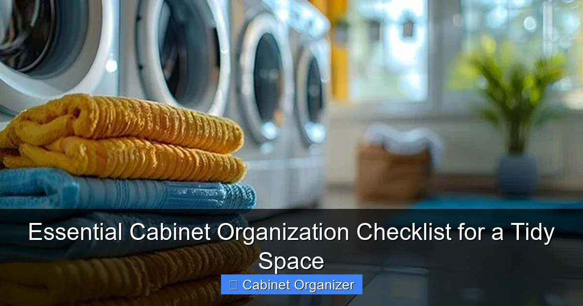 Essential Cabinet Organization Checklist for a Tidy Space