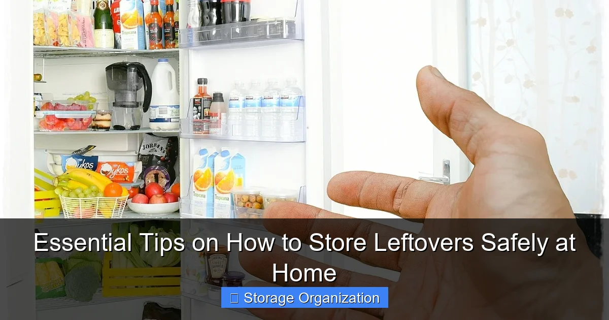 Essential Tips on How to Store Leftovers Safely at Home