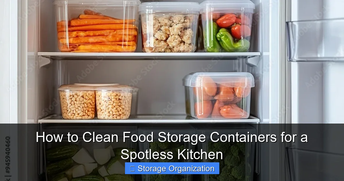How to Clean Food Storage Containers for a Spotless Kitchen
