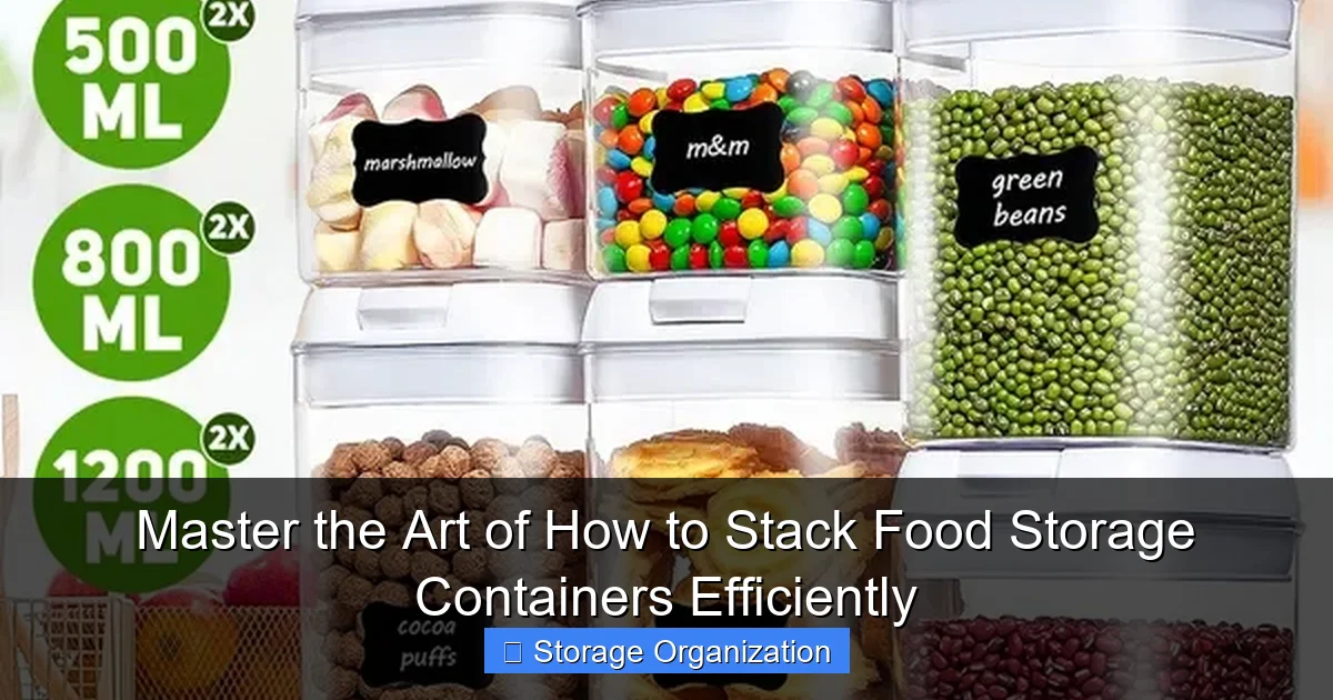 Master the Art of How to Stack Food Storage Containers Efficiently