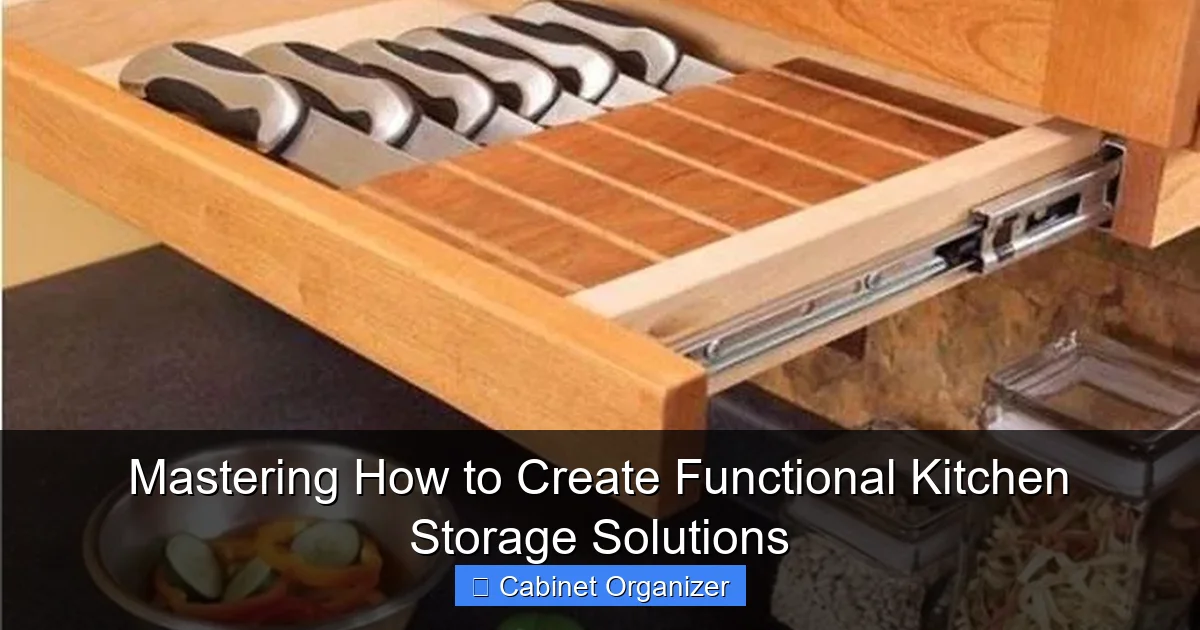 Mastering How to Create Functional Kitchen Storage Solutions