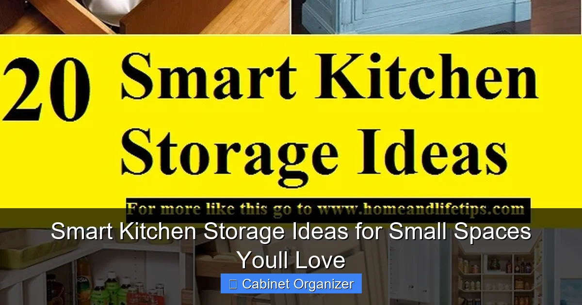 Smart Kitchen Storage Ideas for Small Spaces Youll Love