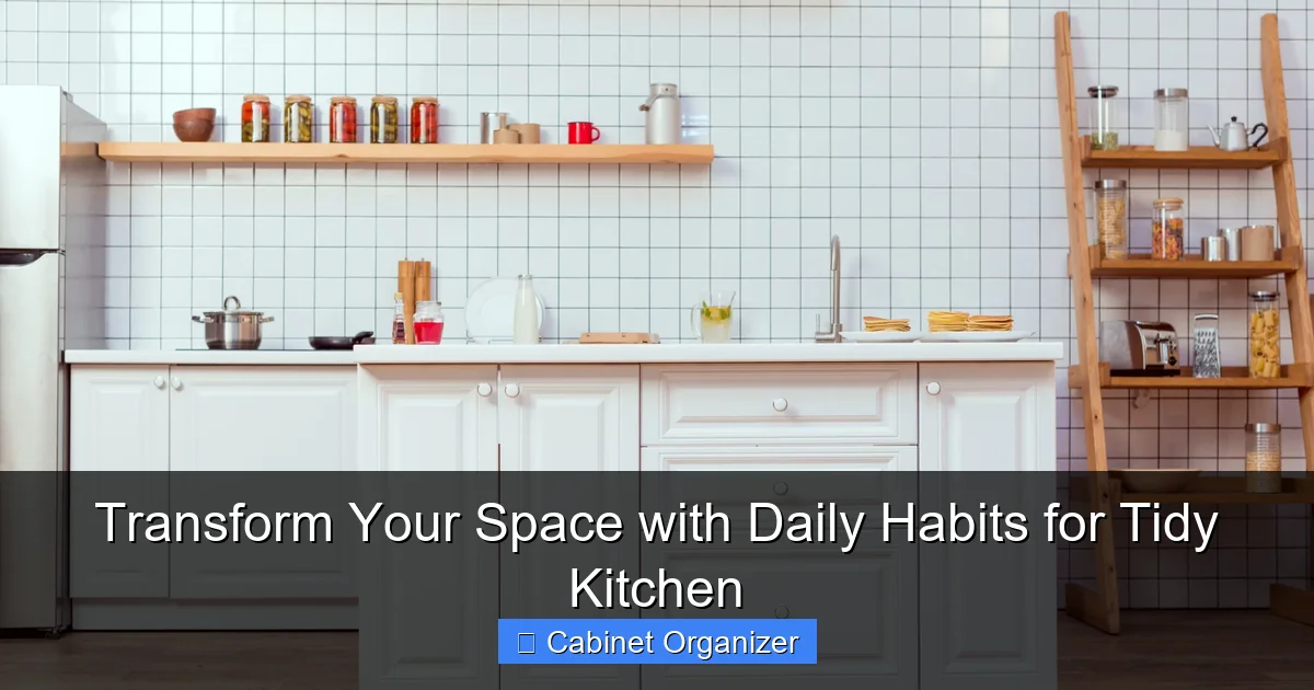 Transform Your Space with Daily Habits for Tidy Kitchen