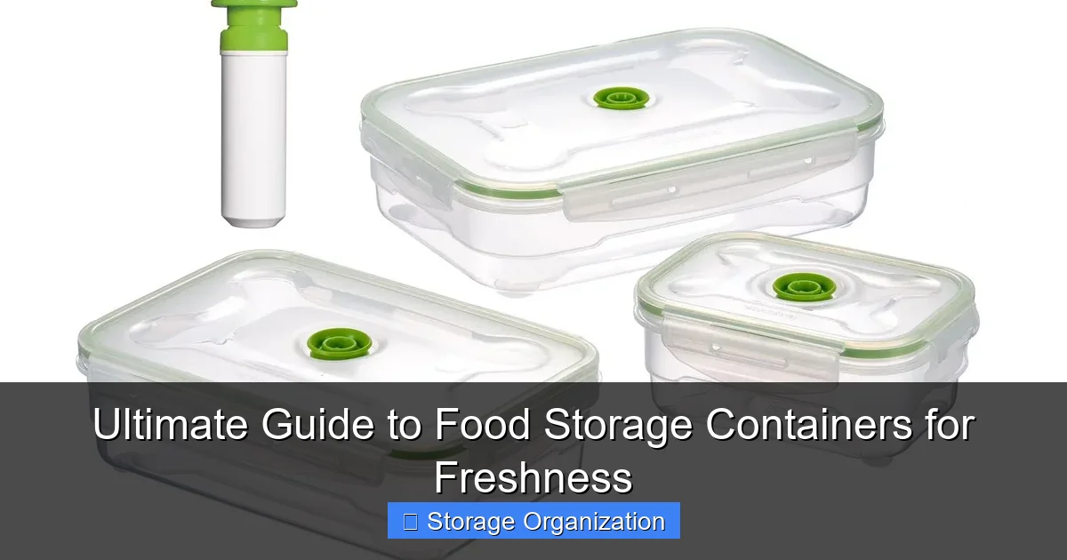Ultimate Guide to Food Storage Containers for Freshness