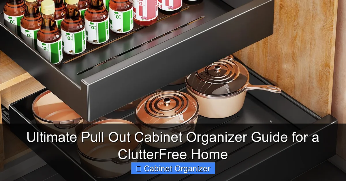 Ultimate Pull Out Cabinet Organizer Guide for a ClutterFree Home