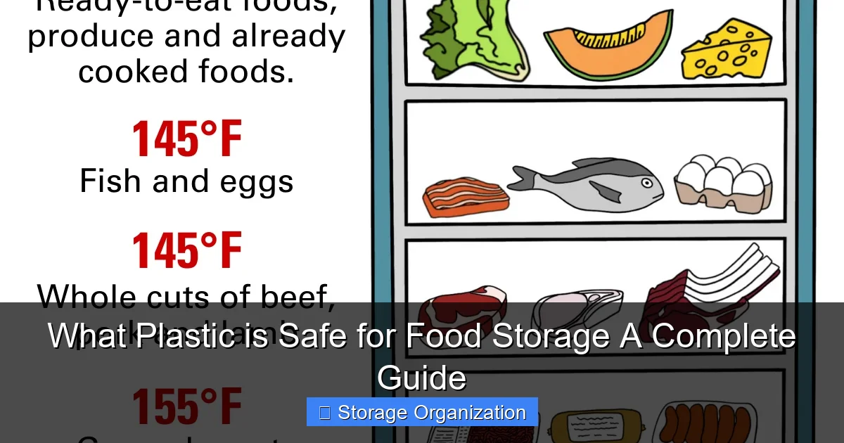 What Plastic is Safe for Food Storage A Complete Guide